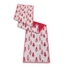 Embroidered Pine Tree Table Runner 72"L