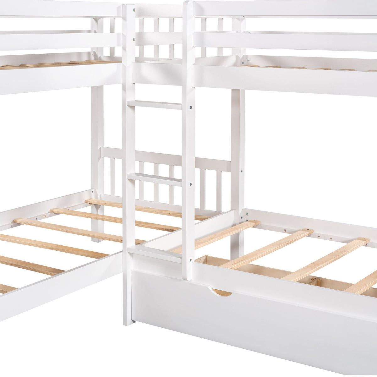 L Shaped Bunk Bed With Drawers