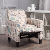 Abernathy Floral Push-Back Recliner of Refined Comfort