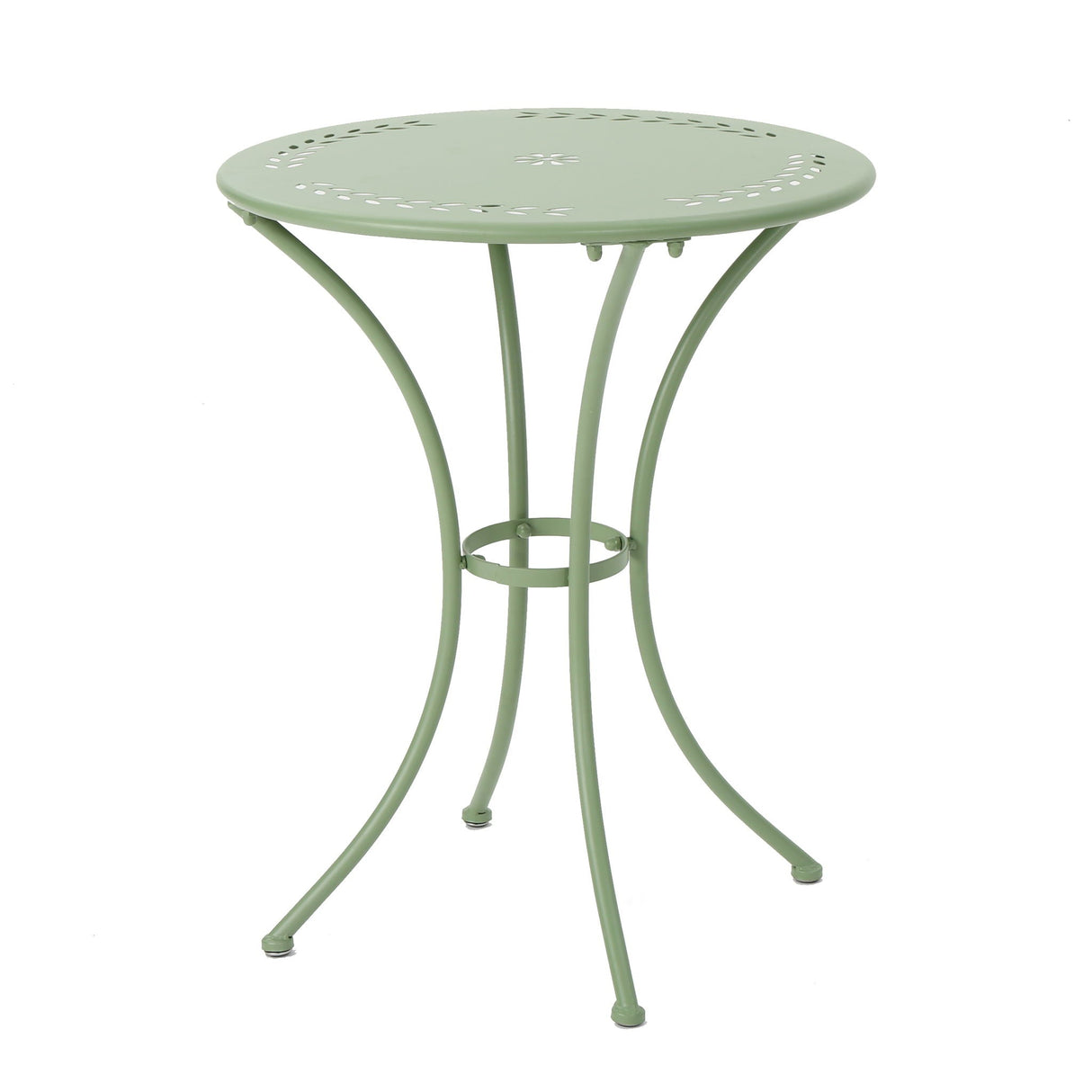 Ambrosia - 3 Piece Bistro Set With Leaf Motifs Top And Seat