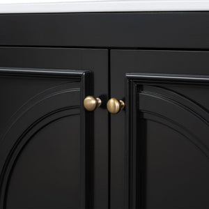 Double Sink Bathroom Vanity Set with Wall Mount Mirror Cabinet