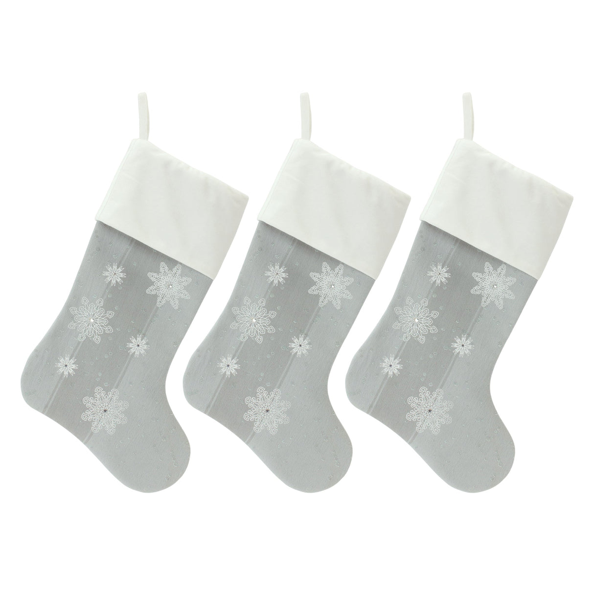 Snowflake Stocking (Set of 3)