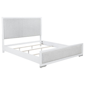 Gracemont 57-inch Eastern King Panel Bed Grey and White