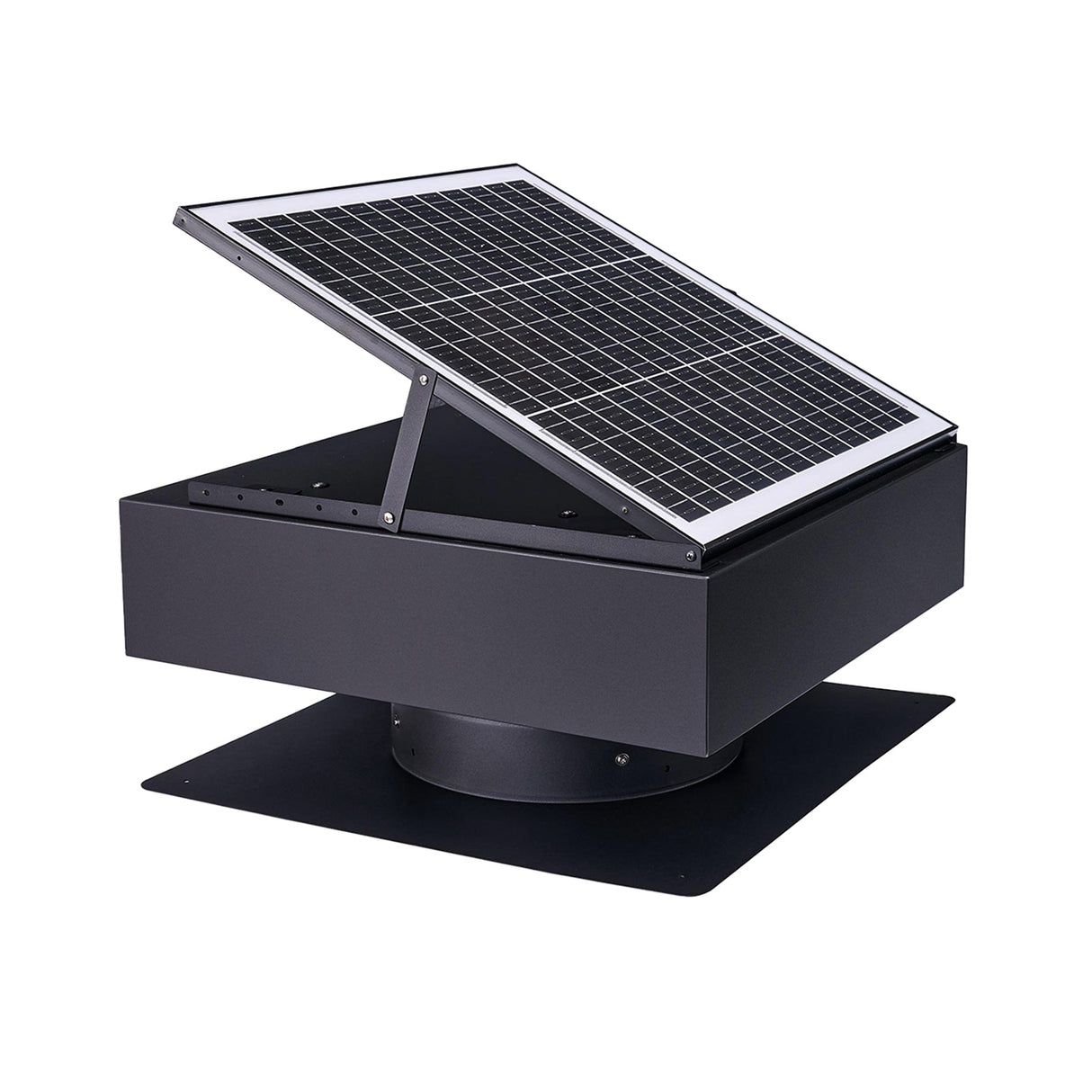 12" Solar Roof Vent Fan, 40W Dual Power Attic Exhaust Fan with Remote & Auto Start