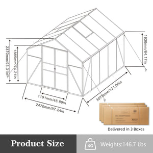 Gain Height Windproof All Season Outdoor Garden Shelter
