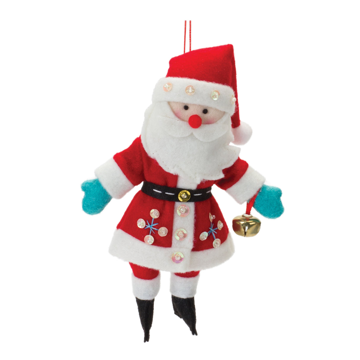 Plush-Santa-Ornament--(Set-of-12)-Christmas-Ornaments