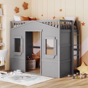 House Loft Bed With Ladder