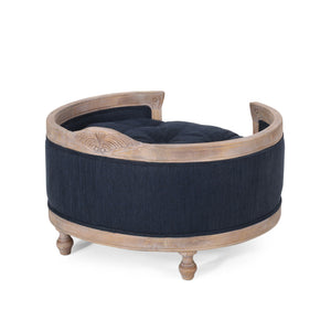 Upholstered Pet Bed, Fabric Dog Bed