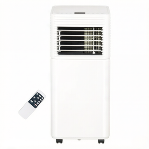 4-in-1 Versatile Mobile Air Conditioner with LED Display - Black & White