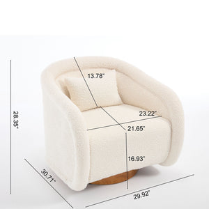Swivel Accent Chair With 360 Degree Rotating