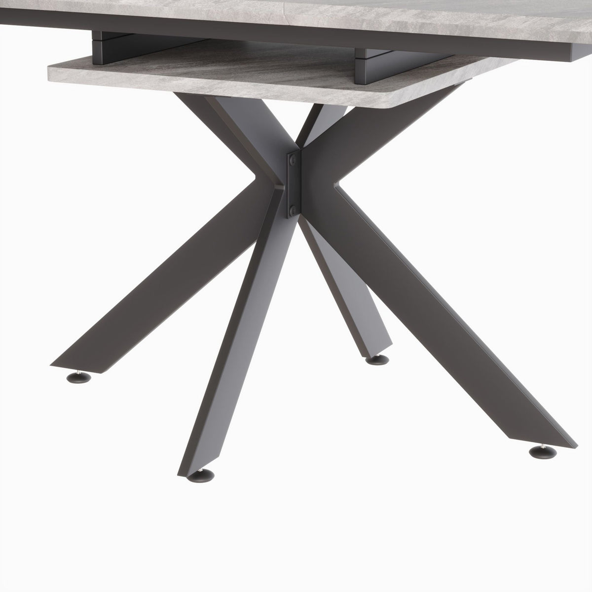 Modern Mid-Century Dining Table Set With Extendable Design