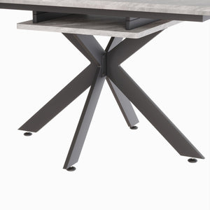 Modern Mid-Century Dining Table Set With Extendable Design