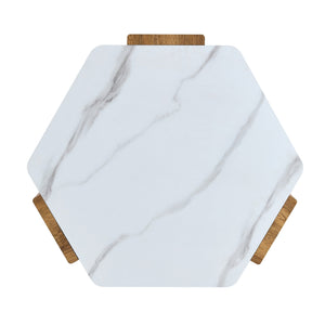 31-Inch Modern-Style Hexagonal Coffee Table