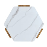 31-Inch Modern-Style Hexagonal Coffee Table