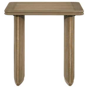 Adina 2-piece Wood Coffee Table Set Distressed Light Brown