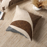 Handcrafted Abstract Printed Cushion with Filler