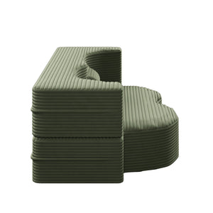 Convertible Foam-Filled Sleeper Sofa Bed With 2 Pillows