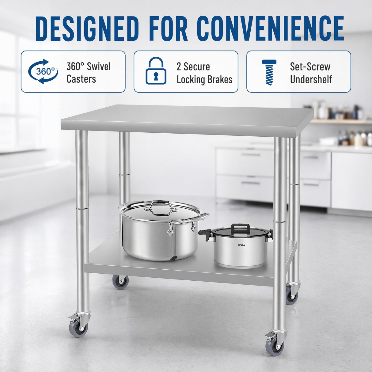 36'' x 24'' Commercial Work Table