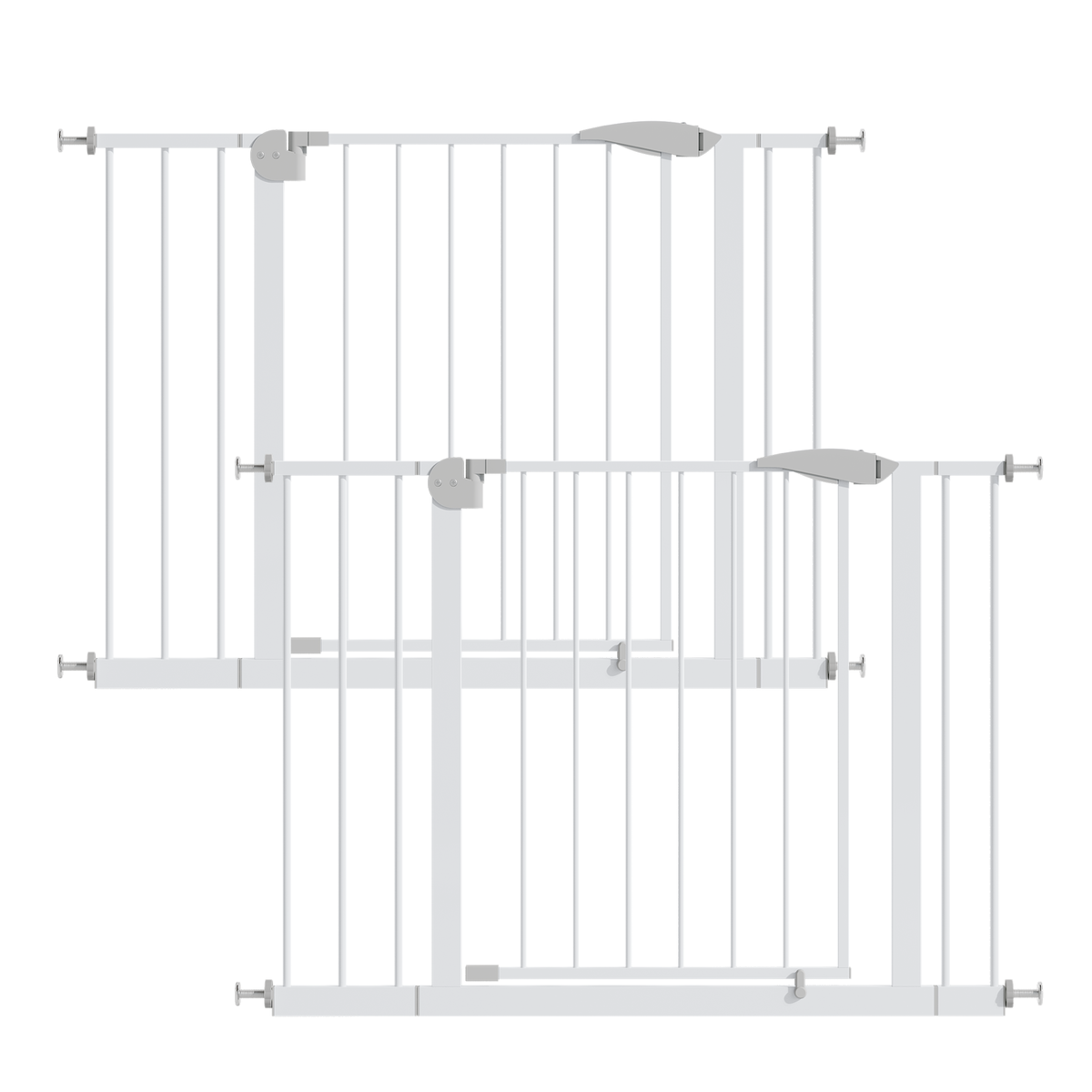 2 Pack 29.5-44.1" Wide Baby Gate for Stairs and Doorways