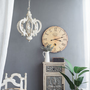 Farmhouse 6-Light Wood Chandelier Pendant Light Fixture