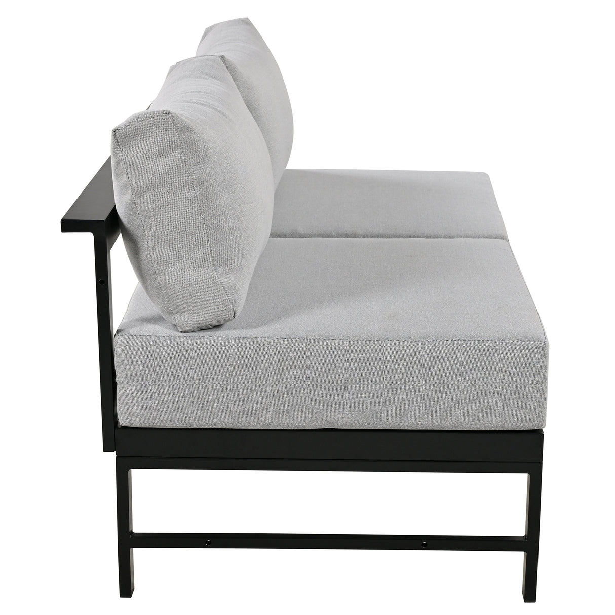 Modular U-Shaped Aluminum Outdoor Sofa Set