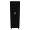 Armoire Organiser, Two Shelves, Rod, Double Door Cabinet Armoire