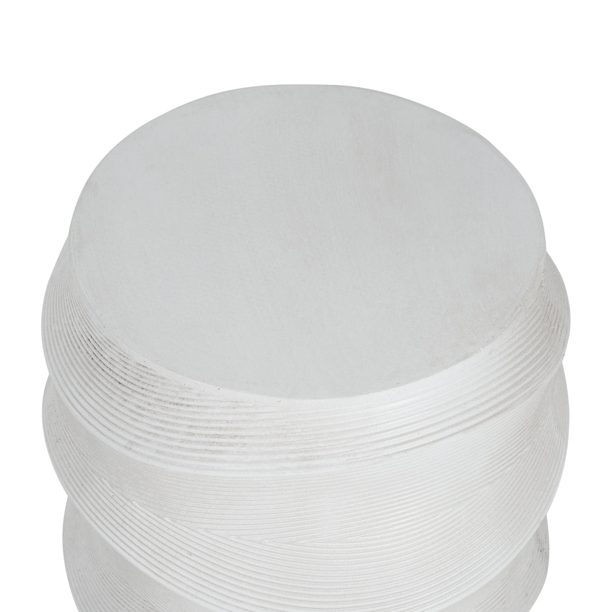 Antique-Style Magnesium Oxide Outdoor Side Table