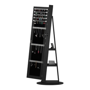 Swivel Jewelry Cabinet With Full Length Mirror