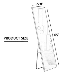 Aluminum Frame Minimalist Mirror for Bathroom and Bedroom