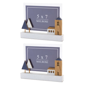 Wood Tabletop Photo Frame (Set - 2)