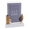 Wood tabletop photo frame (set of 2)