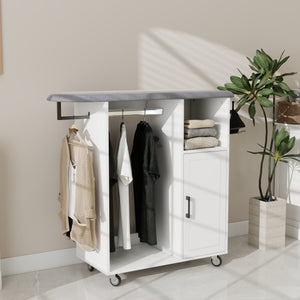 Ironing Cart with Rolling Ironing Board