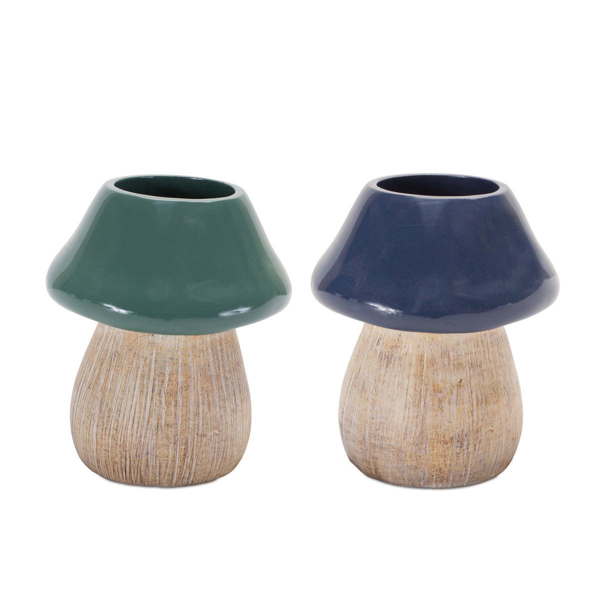 Garden mushroom planter (set of 2)