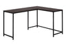 L-Shaped Corner Computer Desk with Contemporary Marble Look
