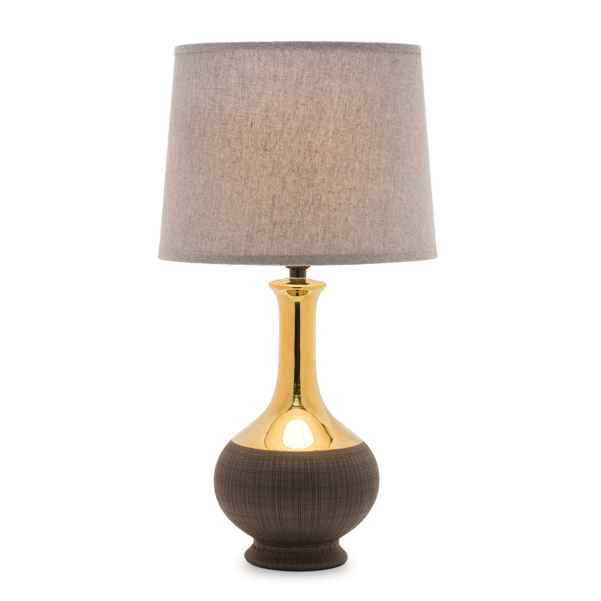 Two tone ceramic lamp 22"h