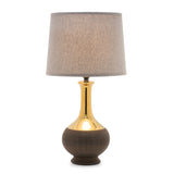 Two tone ceramic lamp 22"h