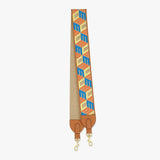 MCM Aren Shoulder Strap in Cubic Monogram Webbing