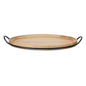 Natural Wood Tray with Handles 27.5"L