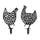 Punched-metal-chicken-garden-stake-(set-of-4)-Garden-Decor