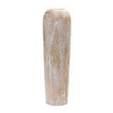 Wood floor vase 23.5"h