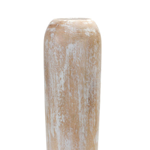 Wood Floor Vase 23.5"H