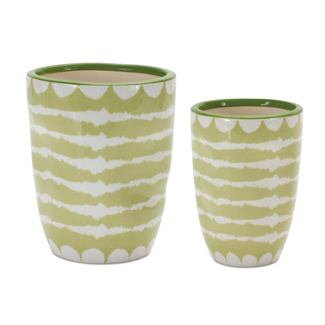 Striped-vase-planter-(set-of-3)-Pots-&-Planters