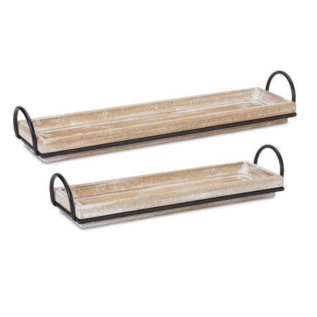 Decorative-Wooden-Tray-with-Handles-(Set-of-2)-Serving-Trays