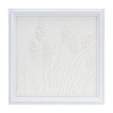 Stone plume wall plaque 18.25"sq