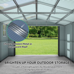 Upgraded 13x20FT Outdoor Storage Shed