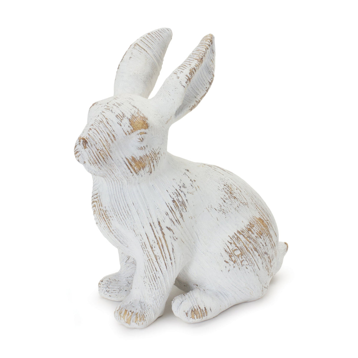 White Washed Rabbit Figurine (Set of 2)