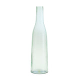 Green glass bottle vase (set of 4)