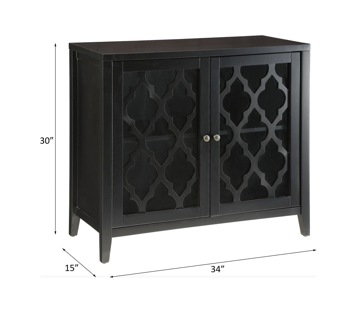 Ceara Console Cabinet - Black