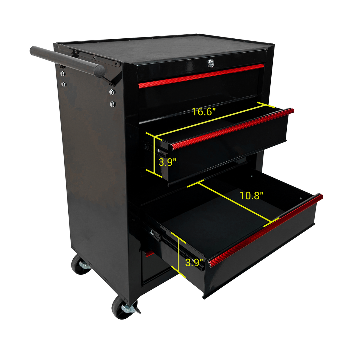 Rolling Metal Tool Chest With 5 Drawers