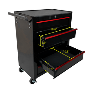 Rolling Metal Tool Chest With 5 Drawers